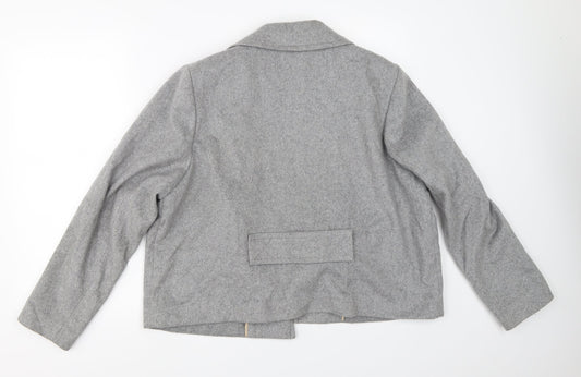 Womens UK Size 18 Marks and Spencer Grey Overcoat