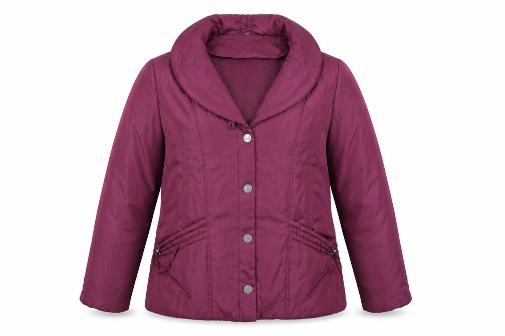 Klass Womens Purple   Overcoat Coat Size M