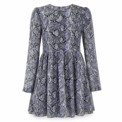 Primark Womens Blue Animal Print  Fit & Flare  Size 8