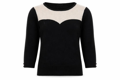 Womens UK Size 12 M&Co Black Pullover Jumper