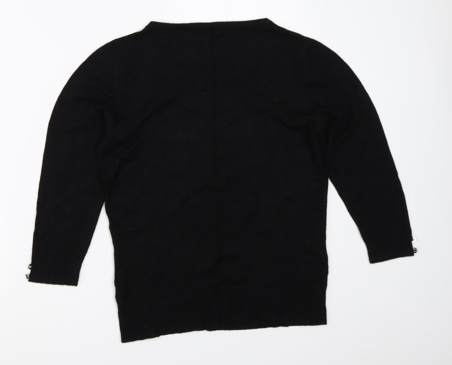 Womens UK Size 12 M&Co Black Pullover Jumper