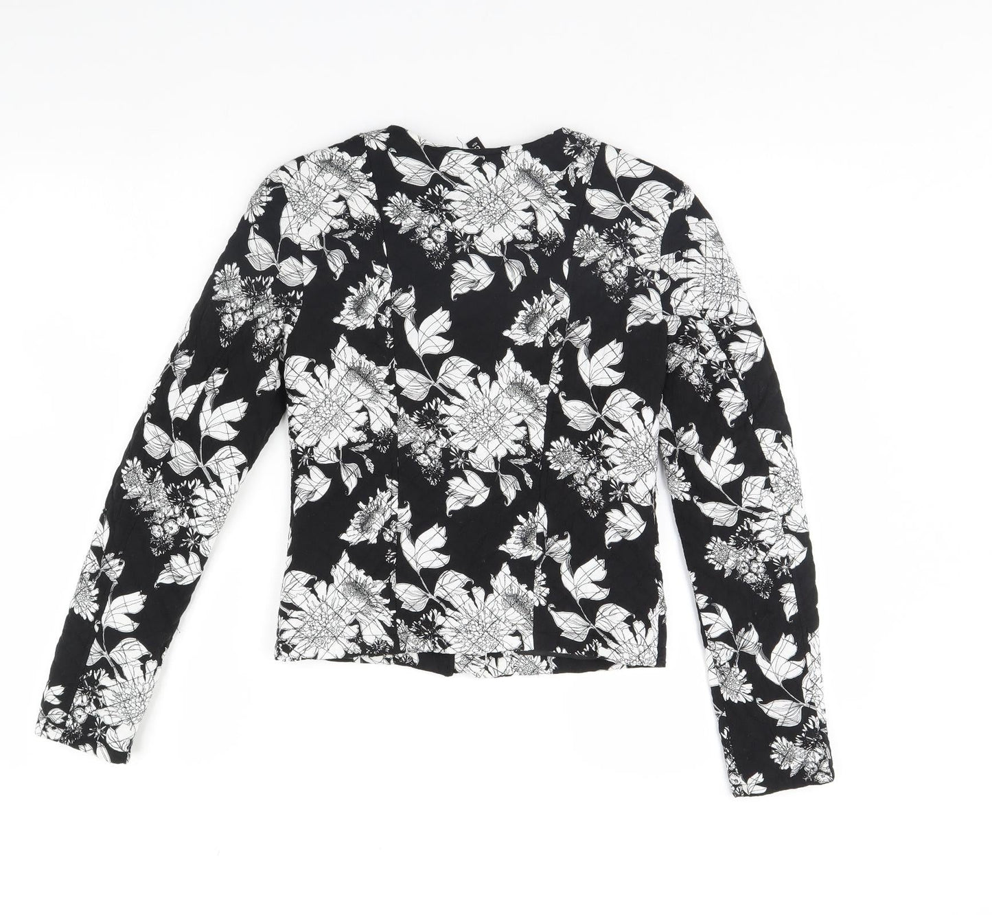Divided Womens Black Floral  Jacket  Size 6