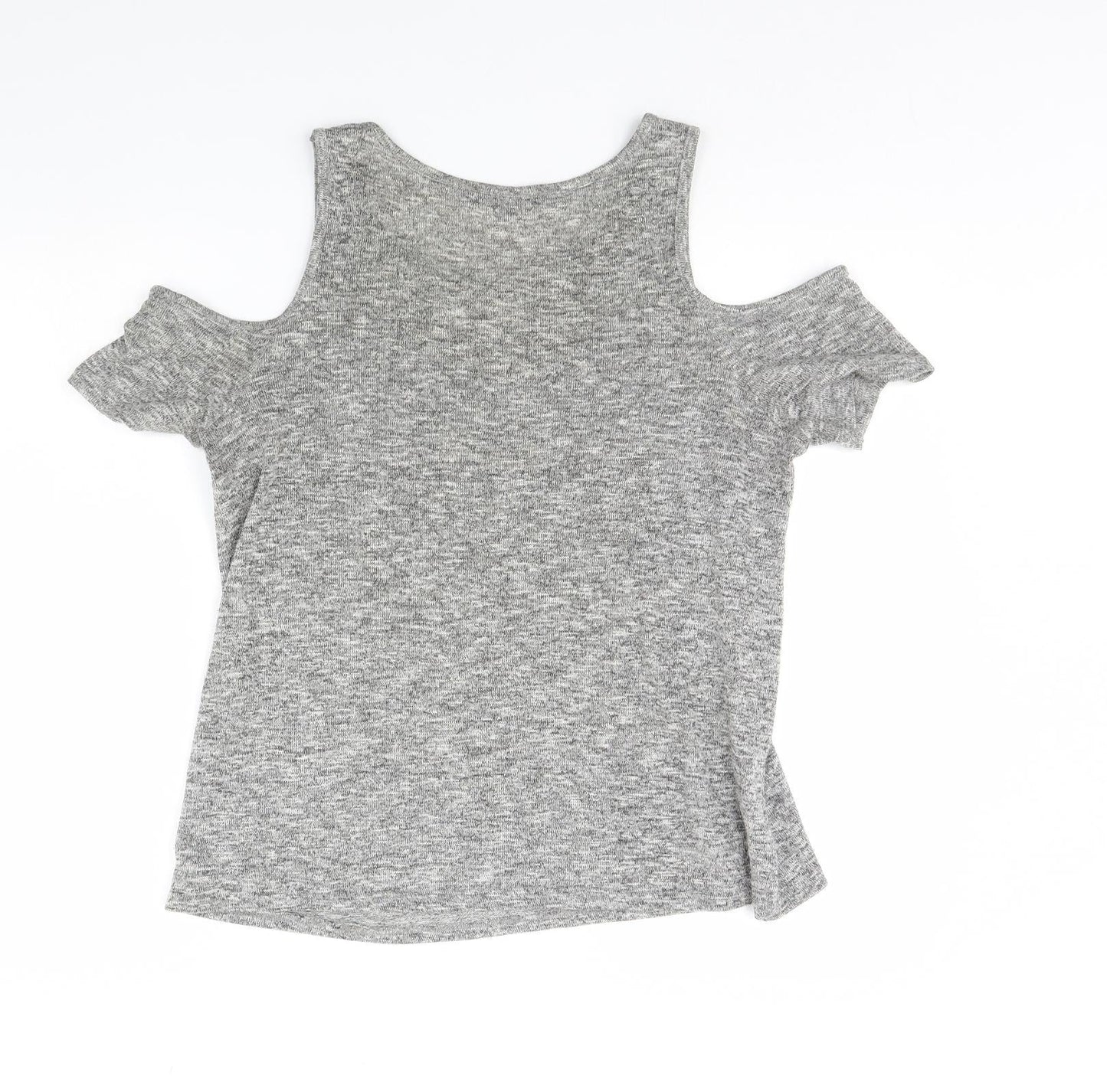 Womens UK Size 12 New Look Grey Basic Blouse
