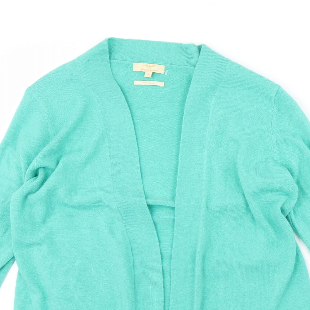 Womens UK Size M Sarah Hamilton Green Cardigan Jumper
