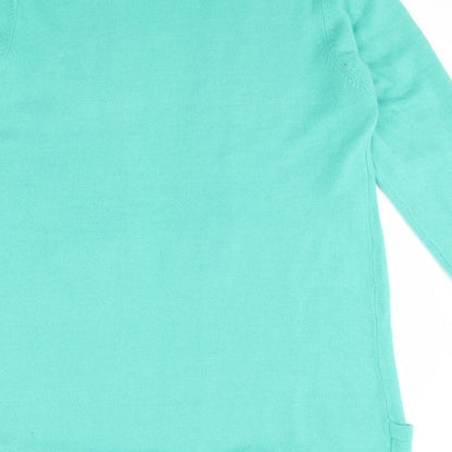 Womens UK Size M Sarah Hamilton Green Cardigan Jumper