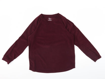 Womens UK Size S Love to lounge Red Pullover Jumper