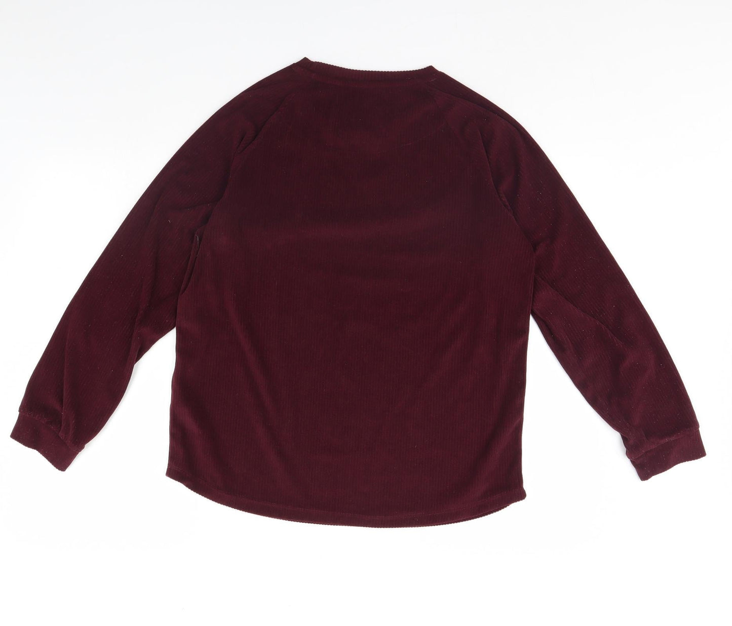 Womens UK Size S Love to lounge Red Pullover Jumper