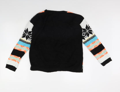 Womens UK Size S Remel Black Pullover Jumper
