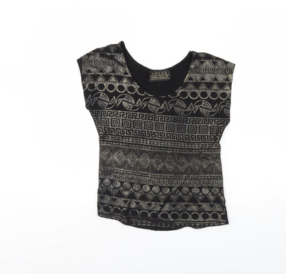 Womens UK Size 10 Dolls Black Basic Tank