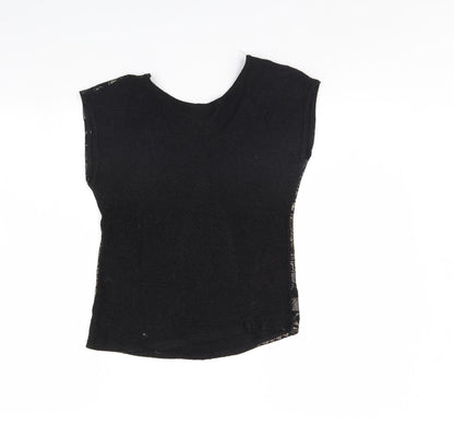 Womens UK Size 10 Dolls Black Basic Tank