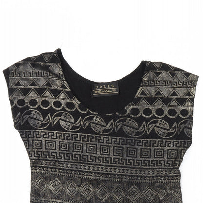 Womens UK Size 10 Dolls Black Basic Tank