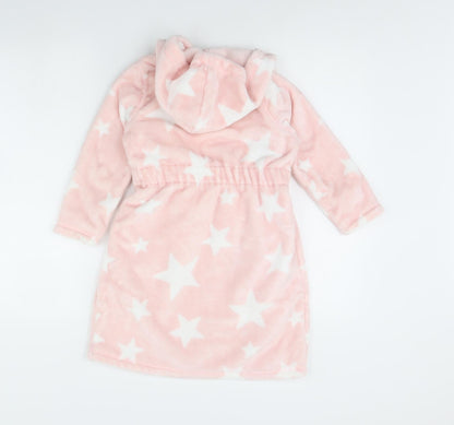 m&s Girls Pink Spotted  Cami Robe Size 5 Years