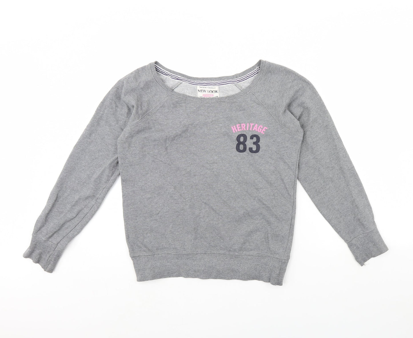 Womens UK Size 10 New Look Grey Pullover Jumper