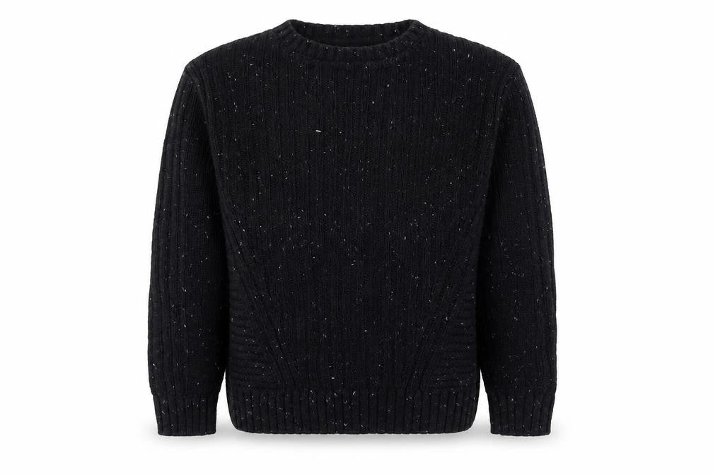 M&S Boys Black   Pullover Jumper Size 7 Years