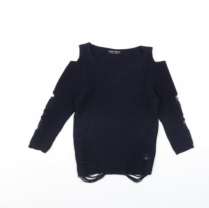 Womens UK Size 8 Select Blue Pullover Jumper