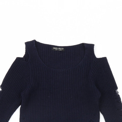 Womens UK Size 8 Select Blue Pullover Jumper