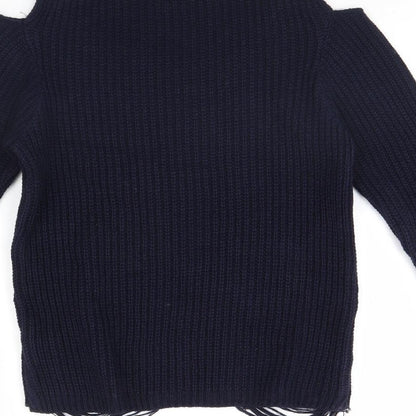 Womens UK Size 8 Select Blue Pullover Jumper