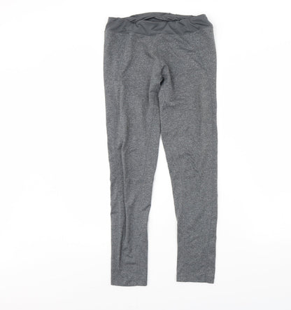 LA Gear Womens Grey   Compression Leggings Size 10 L29 in