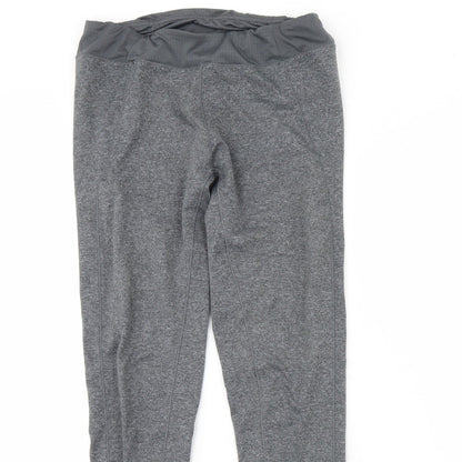 LA Gear Womens Grey   Compression Leggings Size 10 L29 in