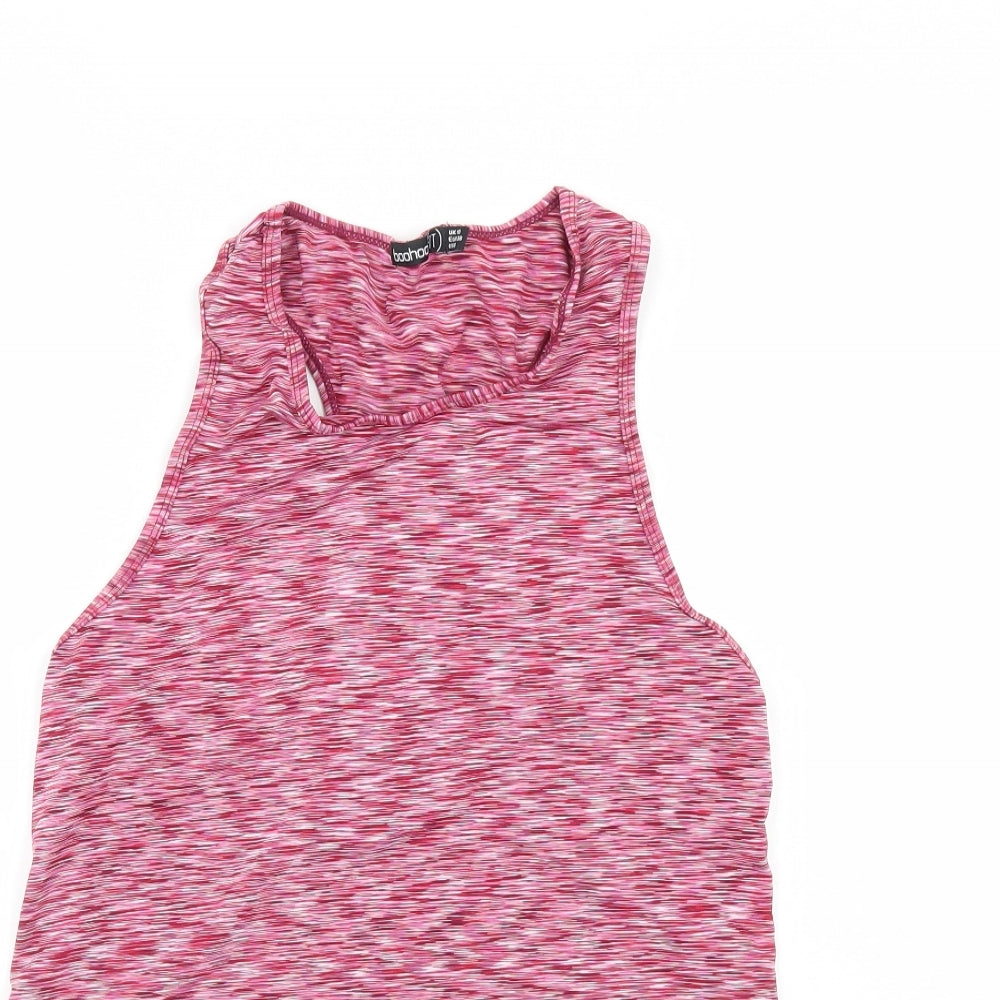 Boohoo Womens Pink   Basic Tank Size 8
