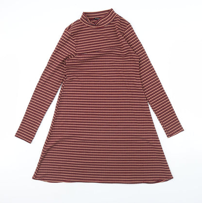 Boohoo Womens Multicoloured Striped  Shift  Size 10