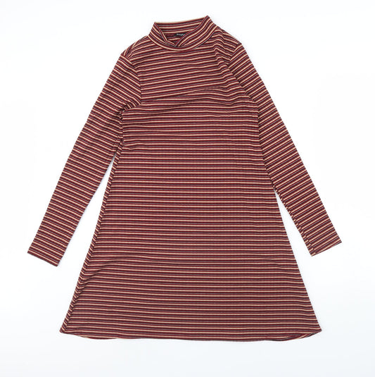 Boohoo Womens Multicoloured Striped  Shift  Size 10