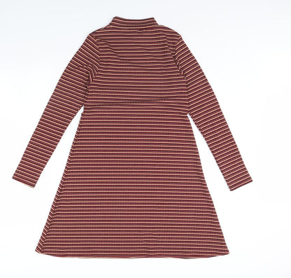 Boohoo Womens Multicoloured Striped  Shift  Size 10