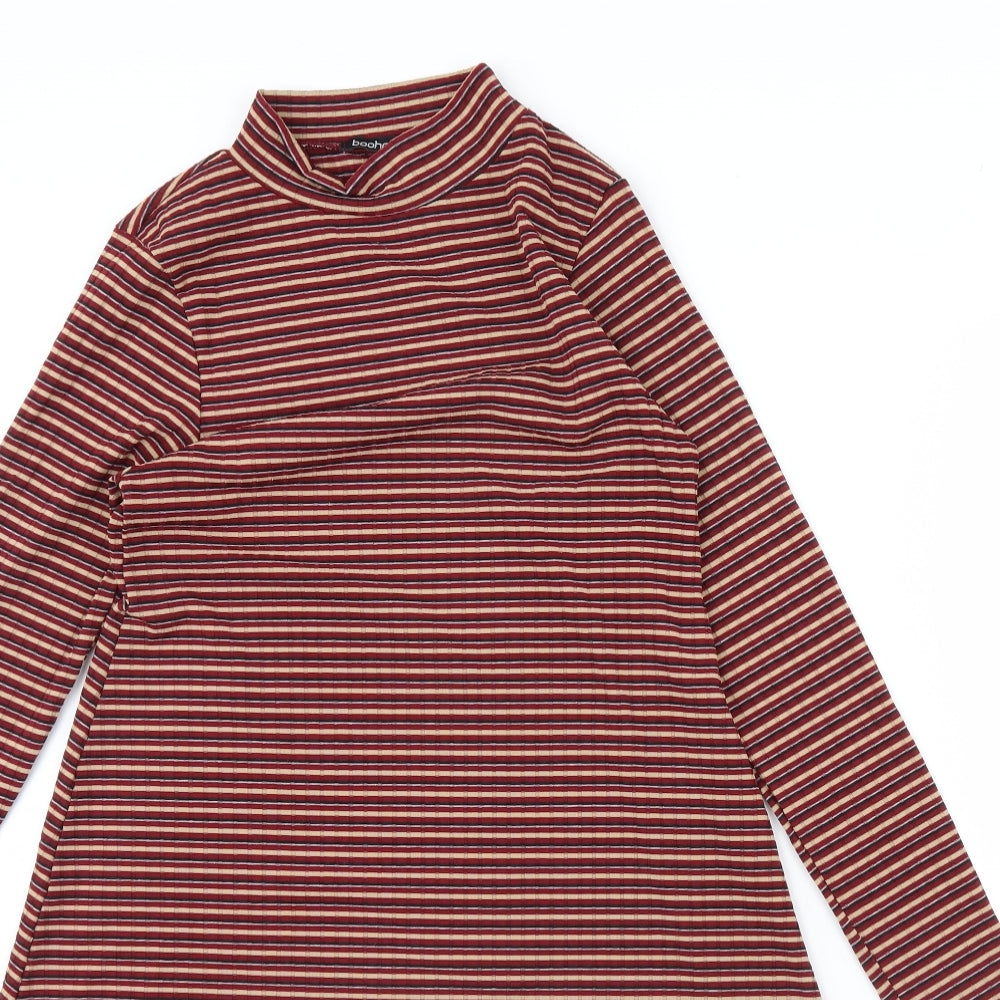 Boohoo Womens Multicoloured Striped  Shift  Size 10