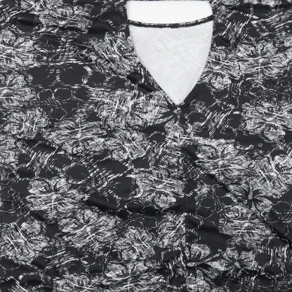 Athletic Works Womens Black Floral  Basic Casual Size S
