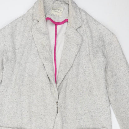 George Womens Grey   Motorcycle Jacket Coat Size 12