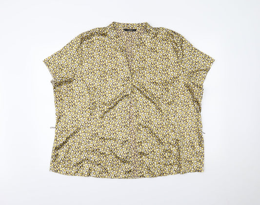 BM Womens Gold Polka Dot  Top Pyjama Top Size 24