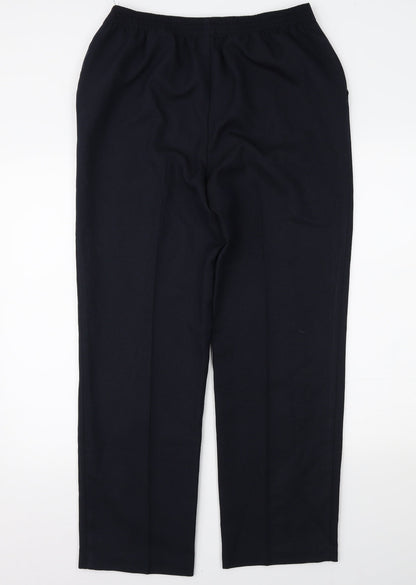 Womens UK Size 14 Marks and Spencer Regular Fit  Blue Trousers