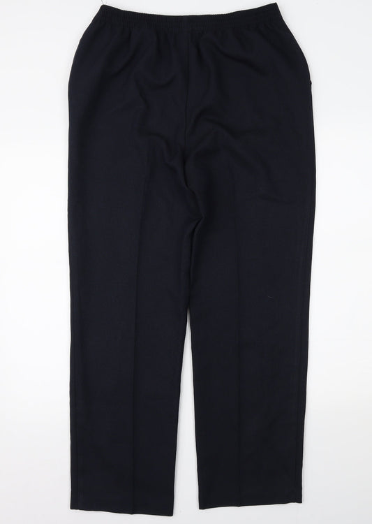 Womens UK Size 14 Marks and Spencer Regular Fit  Blue Trousers