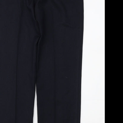 Womens UK Size 14 Marks and Spencer Regular Fit  Blue Trousers
