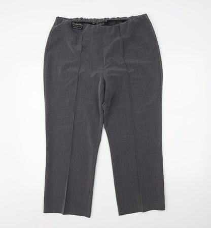 Classic Womens Grey   Trousers  Size 16 L22 in