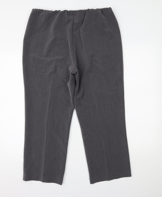 Classic Womens Grey   Trousers  Size 16 L22 in