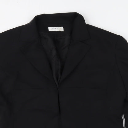 ekol Womens Black   Jacket Blazer Size 42