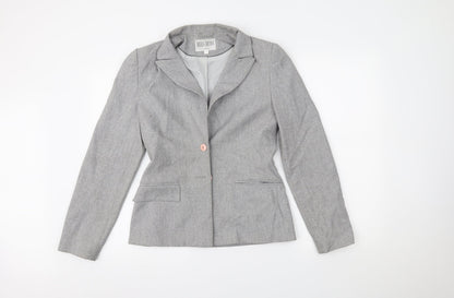 Misha Brown Womens Grey   Jacket Blazer Size 12