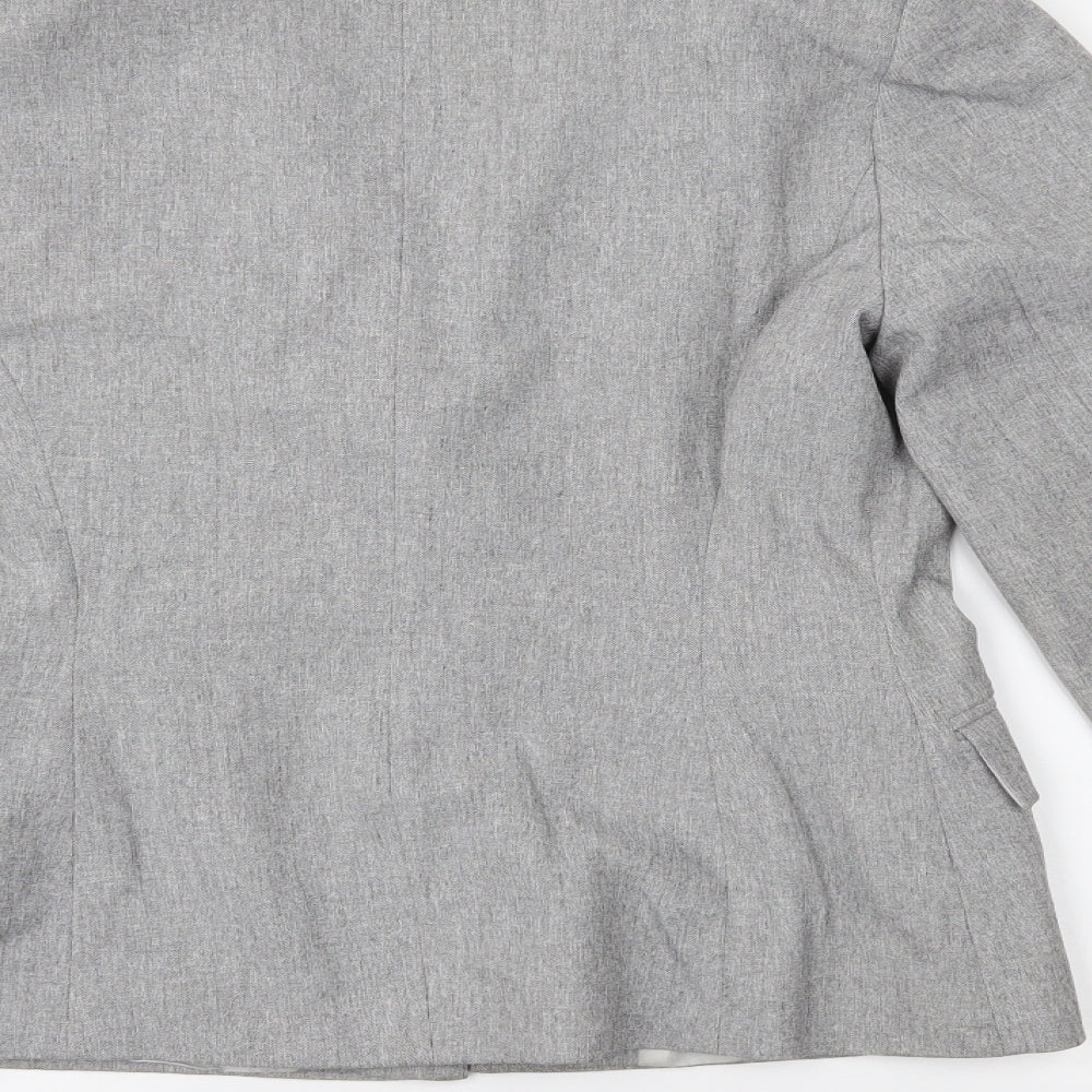 Misha Brown Womens Grey   Jacket Blazer Size 12