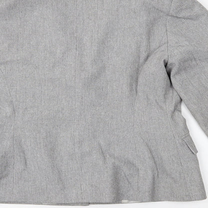 Misha Brown Womens Grey   Jacket Blazer Size 12