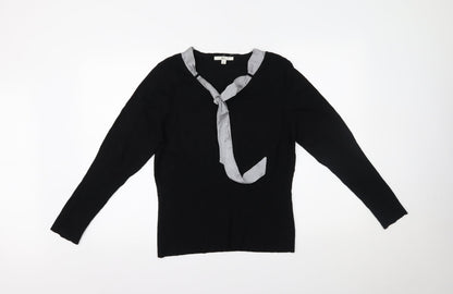 Klass Collection Womens Black   Basic Blouse Size XL