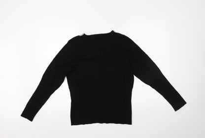 Klass Collection Womens Black   Basic Blouse Size XL