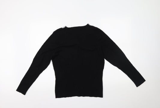 Klass Collection Womens Black   Basic Blouse Size XL