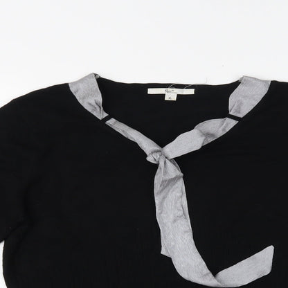 Klass Collection Womens Black   Basic Blouse Size XL