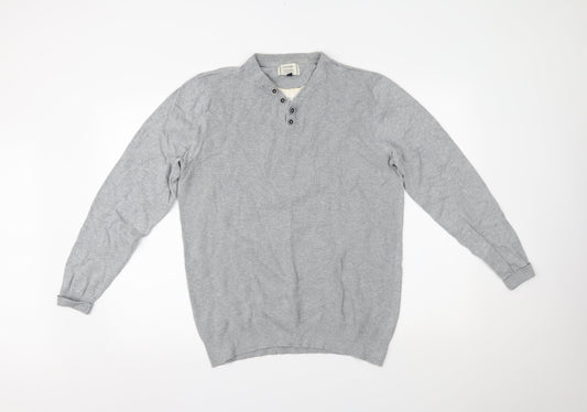 George Mens Grey   Pullover Jumper Size L