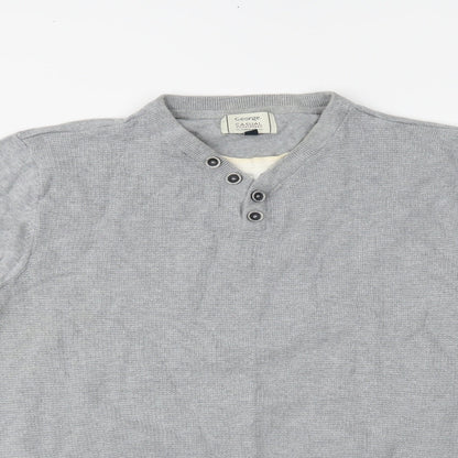 George Mens Grey   Pullover Jumper Size L