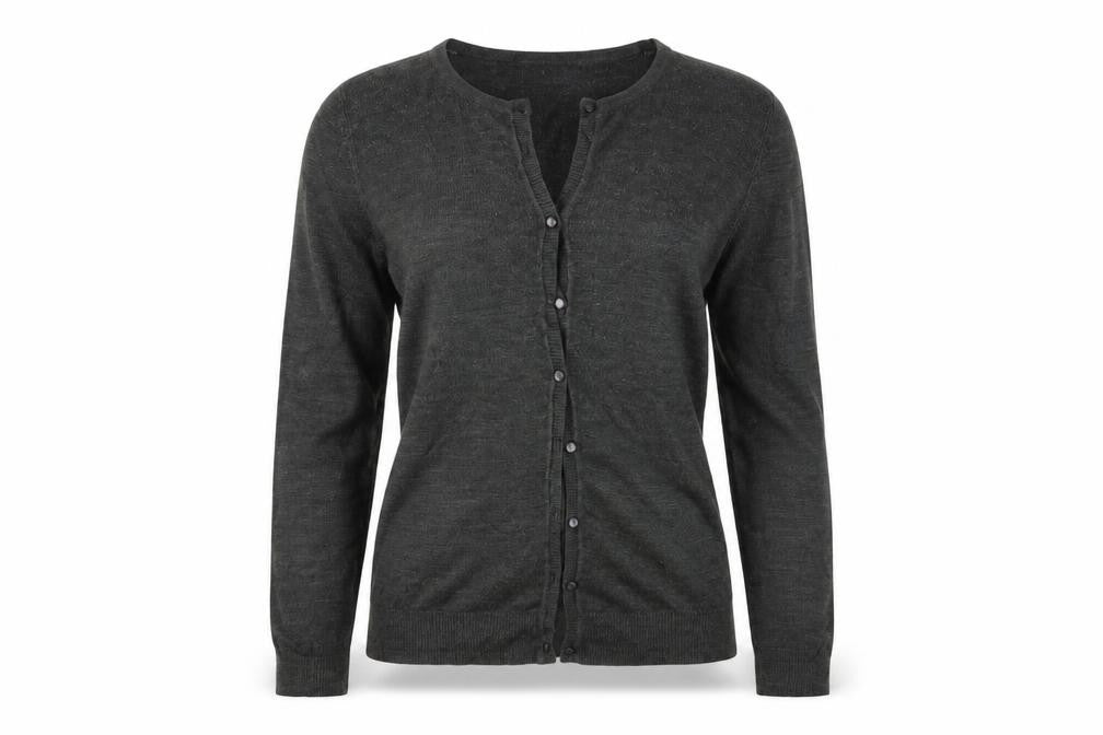 Womens UK Size 10 BHS Grey Cardigan Jumper