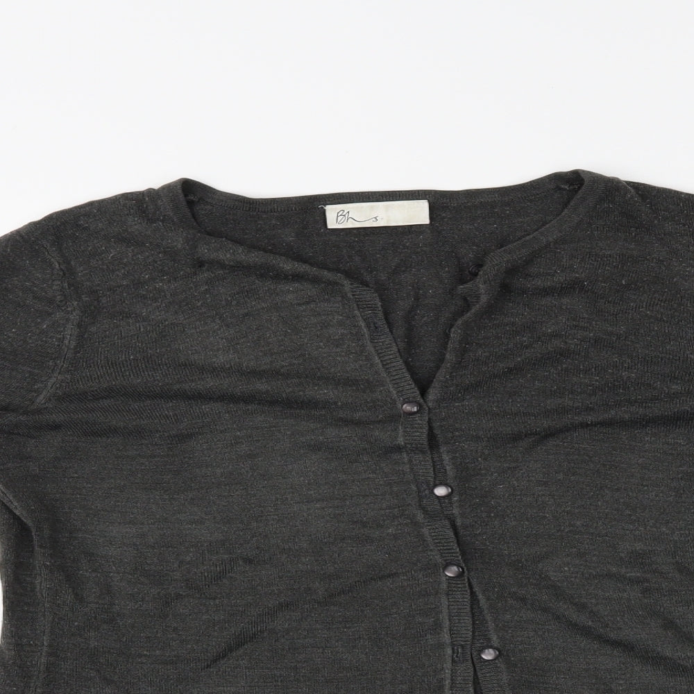 BHS Womens Grey   Cardigan Jumper Size 10