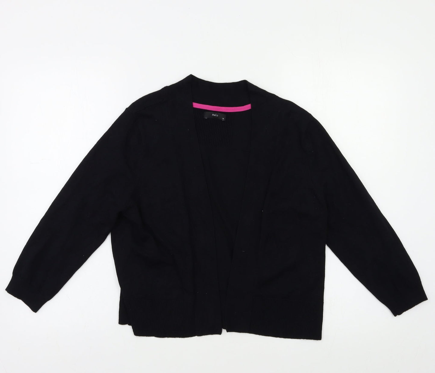 Womens UK Size 12 M&Co Black Cardigan Jumper