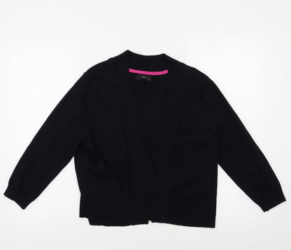 Womens UK Size 12 M&Co Black Cardigan Jumper